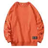 Men's Hoodies 2023 Button Long Sleeve Solid Color Oversize Hoodless Sweatshirts Autumn Winter Round Neck Trend Thin Clothing