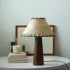 Tafellampen Retro Massief Hout Decoratieve Lamp Slaapkamer Nachtkastje Woonkamer Internet Celebrity Sfeer Cadeau