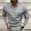 Hoodies voor heren Herfsttop voor heren Stijlvolle wintertrui Warme opstaande kraag Slim Fit Zachte elastische manchetten voor comfortabele trui