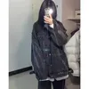 Kvinnors jackor 2023 Spring Autumn Loose SOUL Salt Department Girls Fried Street Tie-Dye Cowboy Coat Female Bf Lazy Wind Top x