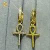 Boucles d'oreilles diamant Moissanite Livraison rapide Boucles d'oreilles hip hop en argent 925 pour homme