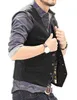 Mannen Vesten mannen V-hals Pak Vesten Mode Formele Slim Fit Business Visgraat Jurk Vest voor Tuxedo Wedding Party 230804