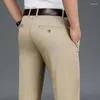 Herrenhose 2023 Frühling und Sommer dünn lässig klassischer Stil Twill Stretch Baumwolle Slim Fit Khaki Blaue Hose Männliche Marke