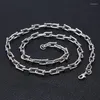 Kedjor 8mm 925 Sterling Silver Men tjocka u Modellkedja Lång vän Halsband Pendant Fashion Fine SMEEXKE 2023 N04