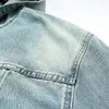 Men's Hoodies Vintage Washed Distressed Hooded Denim Jacket Sweatshirt Casual Men Long Sleeve Breathable Top Hoodie