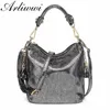 Borse da sera Borse in PU di lusso per donna Summer Lady Borse a tracolla con secchiello lucido Moda Borsa in argento dorato metallizzato 230804