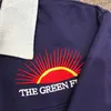 2023ss CPFM.XYZ Green Flash Denim Half Zip Sweatshirts Men Women Heavy Fabric Crewneck Hooded T230806