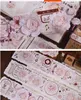 Gift Wrap Wide Washi Pet Tapes Vintage Floral Diary Journals Diy Scrapbooking Card Making Adhesive Sticker Masking Tape 6CMX6M