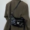 Abendtaschen Trendy Frauen Schmetterling Design Handtaschen Koreanische Vintage Chic Schulter Süße Y2k Ästhetische Büro Dame Unterarm Tasche 230804