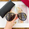 Luxusdesignerin neuer großer Rahmen Pilot Frosch Mirror Frau 4712 Internet -Berühmtheit mit derselben Kette Anti -UV -Sonnenbrille Trend