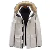 Kanadische Gänsedaunenjacke, Herren- und Damenmantel, Nerzpelz, Canda Goose Wintermode, Outdoor, verdickt, warm, individuelle Designer-Kleidung, Gänsejacke, Fhwk NR02