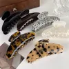 UXSL Retro Hoge Kwaliteit Acetaat Haar Klauw Grote Haarspeldjes Voor Vrouwen Elegante Haarspeld Shark Clip Lady Luipaard Haar Clips hoofdtooi