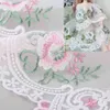 Chinesische Produkte Breite Stickerei Tüll Blume Mesh Net Spitze Stoff für Handarbeiten Hochzeit Kleid für Frauen Fransen Nähen R230807