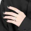 Wedding Rings Jianery Ins Style Vintage Crystal Round For Women Men Lover Finger Ring Minimalist Jewelry Boho Wholesale