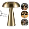 Mushroom Lamp LED Table Lamps Touch Dimming Rechargeable Restaurant Hotel Bar Bedside Decor Dimmable Bedroom Desk Night Lights HKD230807