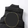 Designer colete homens casacos mens outerwear em pé pescoço carta bordado impresso para baixo tanque casaco moda outono inverno quente leve casual casal tanque