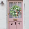 Dekorative Blumen, Eukalyptus-Kürbis-Kranz, Haustür, draußen, 40,6 cm, Wandbehang, künstliche Kränze für Balkon, Innen- und Außenbereich, Zuhause, Hochzeit