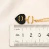 20 estilos de design de moda banhado a ouro colares de aço inoxidável carta pingente colar feminino acessórios de joias de casamento