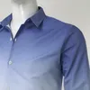 Мужские рубашки Mens Spring и лето постепенное изменение рубашки с длинными рукавами.