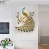 Orologi da parete Orologio Peacock Watch Living Creative Fashion Room Simple Atmosphere Graphics House Silent Quartz 20