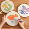 Chinese Products Sewing Tool Round Wooden Color Embroidery Hoops Frame Set Plastic Embroidery Rings For DIY Cross Stitch Punch Needle Craft Tool R230807