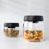 貯蔵ボトル真空コーヒー豆クリエイティブシールされたガラスボトルタンク食品穀物容器can mason jar透明