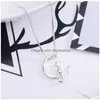 Pendentif Colliers Nouveau Mignon Chat Lune Forme Collier Pour Les Femmes Or Sier Animal Boîte Chaînes De Mode Bijoux Cadeau Drop Delivery Pendentifs Dh7Zb