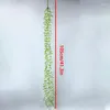 Fleurs décoratives simulées saule tenture murale rotin plastique plante artificielle vert pleureur feuille vigne maison jardin décor osier