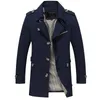 Men's Jackets AutumnWinter Korean Men's Long Business Jacket Men Windbreaker Jackets Casual Trench Coat Male 5 Colors S-5XL JK5793 230804