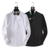 2023new Мужская рубашка с длинным рукавом легкие роскошные мужские повседневные письма рубашка мужская стройная рубашка бизнес