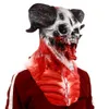 Party Masks Halloween Latex Mask Demon Animal Goat Head Latex Mask Fancy Dress Party Costume Props Cosplay Headgear J230807