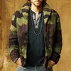 Men's Jackets Single-Breasted Jacquard Male/Men's Sweater Coat Fall Winter Lapel Camouflage Color Men Cardigan Outerwear