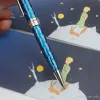Promocja hurtowa ciemnoniebieska Petit Prince Rollerball Pen Designer Ballpoint Piski piszące gładkie długopisy