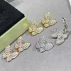 Brincos de borboleta de prata esterlina 925 de alta qualidade para mulheres adoráveis doces simples moda presentes de festa joias de marca de luxo 230804