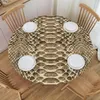 Table Cloth Modern Round Cover Stretch Tablecloth Snake Skin Texture Home Decorative