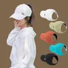 Casquettes de Baseball Femme Été Parasol Baseball Cravate Prêle Visières Creux Solide Fade Pour Fit Workout Chemise Et Chapeau