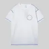 Camisetas masculinas com padrão circular soltas para academias, camisetas esportivas masculinas de algodão manga curta para treino de corrida