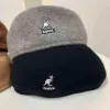 Japanischer Kangol-Känguru-Anti-Verschleiß-Wollmütze mit kleinem Kopfumfang, weiblicher Herbst- und Winter-England-Retro-Wild-Forward-Hut