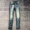 Ksubi jeans designer designer lila jeans herr byxor pantalones mens jeans rippade jeans raka vanliga jeans denim tårar tvättade gamla jeans långa jeans