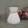 Vases Fleur Vase Blanc Imitation Céramique Pot Décoration Maison Table En Plastique