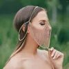 Клипсы для волос Хэллоуин Тассель Вуал Маски для женщин головные уборы металлические цепочки лица маска маска маскарада танцевальная вечеринка костюм сексуальные украшения