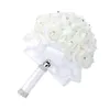 Dekorativa blommor som håller Wedding Hand Bouquet Simulation Boquets Flowers Outdoor Faux Artificial Foam Bride Artifical Outdoors