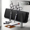 Professional Hair Scissors Cutting Shears Kit Hair Shears Set-Barber Scissors Kit With Hairdresser Scissors Haircut Shears For Home Salon Hair Layering Scissors