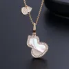 Vergulde gouden diamant klassieke titanium stalen diamanten fles kalebas hanger kettingen vrouwen geluk ketting ontwerper