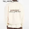 New 23ss Mens Oversized Crewnecks Sweatshirt Black Bege Casual Fashion Brand Oversize Sweater Masculino Feminino Streetwear Moletom Com Capuz