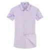 Men's Casual Shirts High Quality Short Sleeve Summer Mens Dress Casual Plaid Shirt Male Regular Fit Blue Purple 4XL 5XL 6XL 7XL 8XL Plus Size Shirts 230804