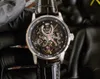 Relojes de lujo para hombre de 41 mm Relojes de pulsera de diseño en oro rosa de 18 quilates Reloj de vestir calado con esqueleto mecánico automático suizo 28800 vph Cristal de zafiro resistente al agua