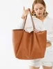 HOXIS Oversize Vegan Leather Tote Women Weekender Bag Shopper Handbag Travel Purse HKD230807