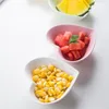 Tallrikar muzity keramisk efterrätt kärleksform design porslin glaserade snacks matar middag fruktplatta