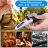 wholesale Refractometers 040% Brix 025% Alcohol Grapes Wine Refractometer ATC Handheld Concentration Meter Fruit Sugar Content Tester Measurement 230804